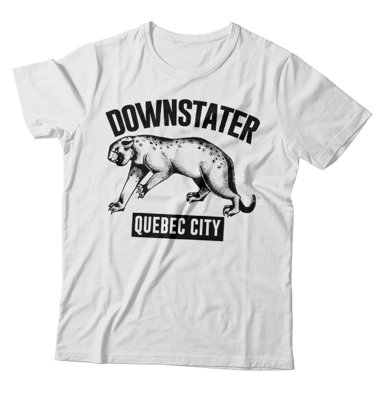DOWNSTATER - "Jaguar" (White) (T-Shirt)