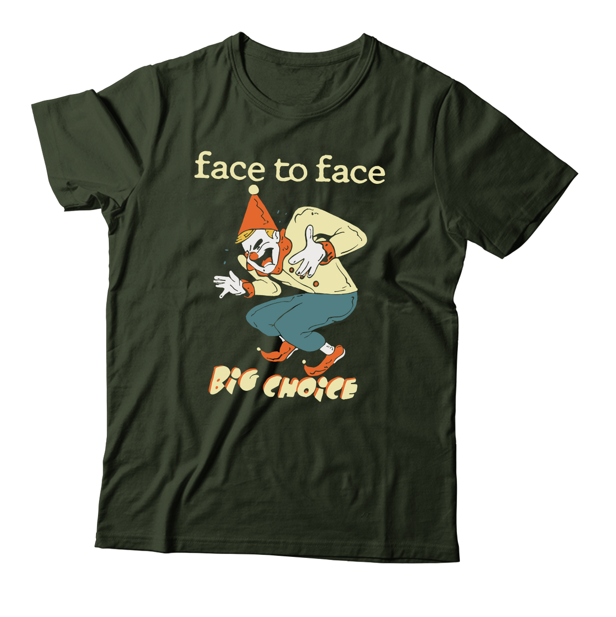 FACE TO FACE - "Big Choice Clown '94" (Forest Green) (T-Shirt)