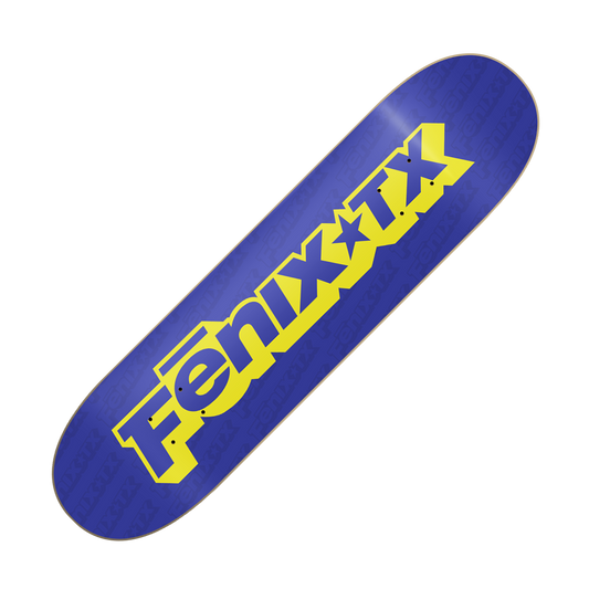 FENIX TX - "Logo (Blue)" (Skateboard Deck)