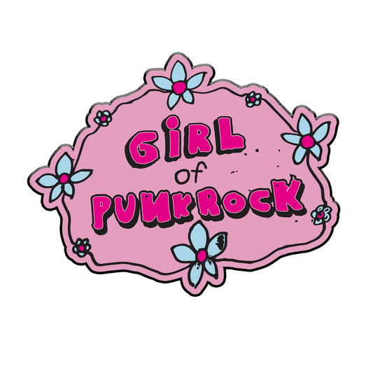 POPR Records - "Girl Of Punk Rock" (Enamel Lapel Pin)