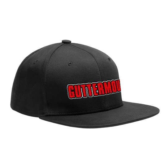 GUTTERMOUTH - "Logo / Friendly People" (Black) (Snapback Cap)