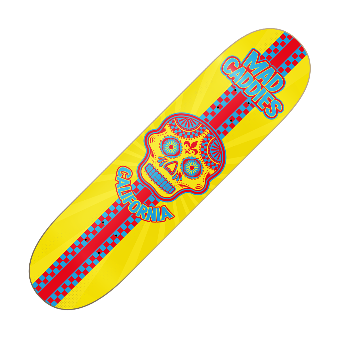 MAD CADDIES - "Sugar Skull / California" (Skateboard Deck)
