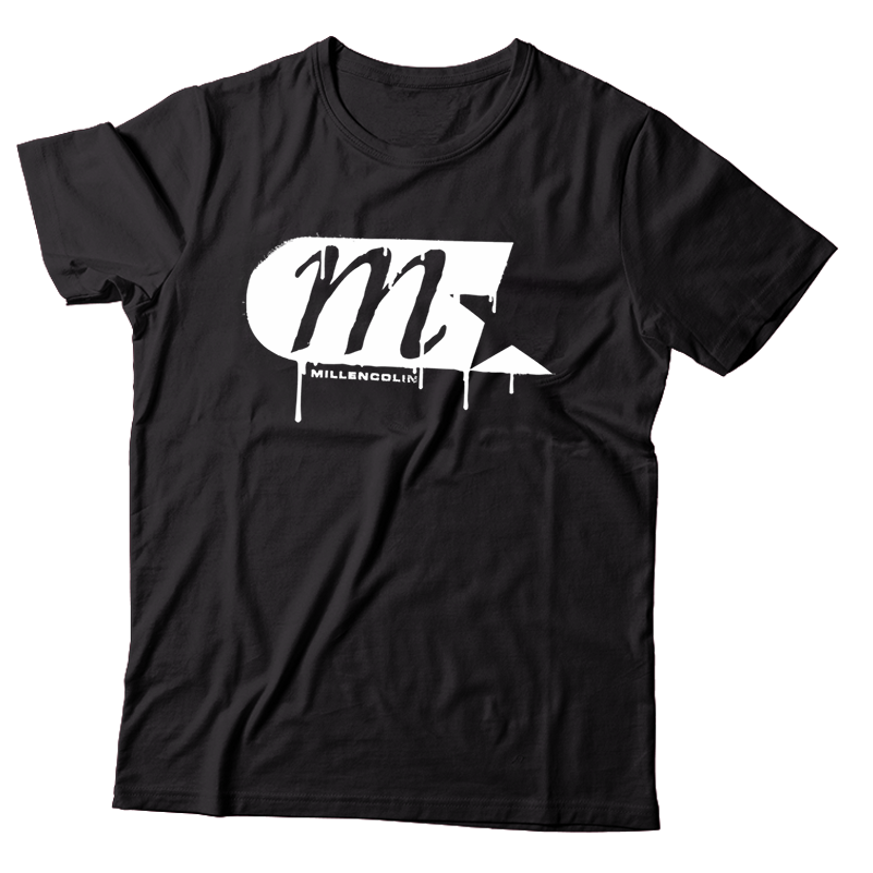 MILLENCOLIN - "M-Star Spray Logo" (Black) (T-Shirt)