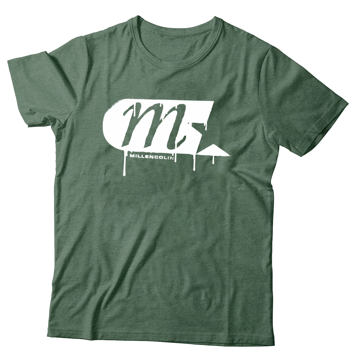 MILLENCOLIN - "M-Star Spray Logo" (Light Green) (T-Shirt)