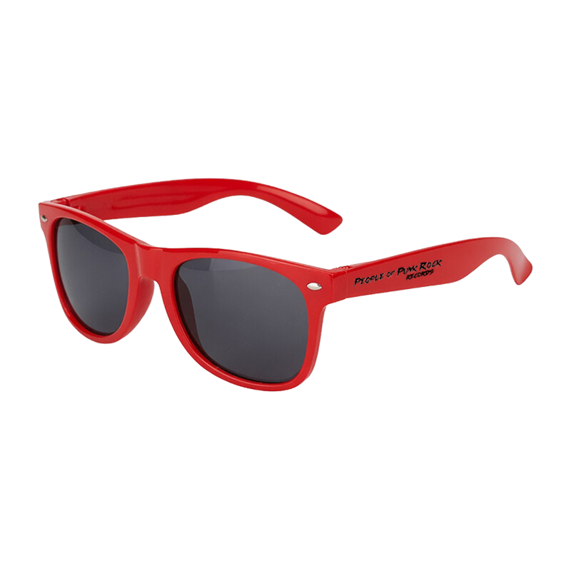 POPR Records - "Trasher Logo" (Red) (Sunglasses)