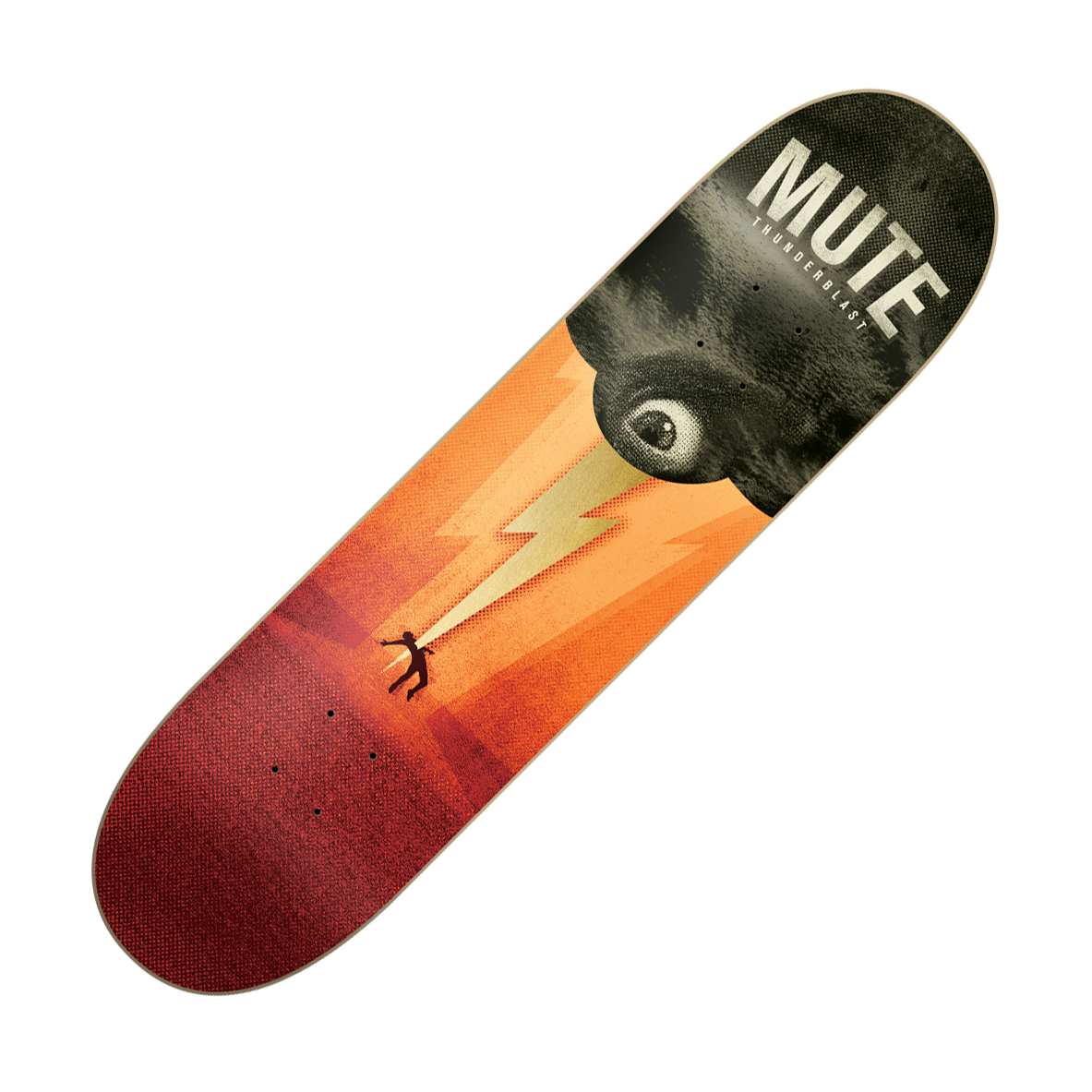 MUTE - "Thunderblast" (Skateboard Deck)