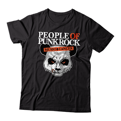 POPR Records - "POPR x Music4Cancer" (Black) (T-Shirt)
