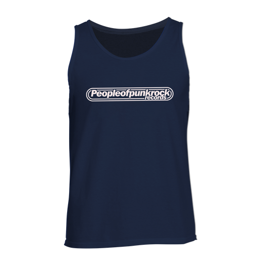 POPR Records - "Lag Logo" (Navy) (Tank Top)