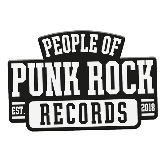 POPR Records - "College Logo" (White & Black) (Enamel Lapel Pin)