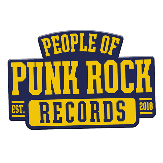 POPR Records - "College Logo" (Yellow & Navy) (Enamel Lapel Pin)