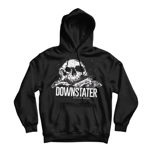 DOWNSTATER - "Cruelest Defeats" (Black) (Pullover Hoodie)