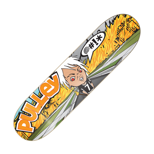 PULLEY - "@#!*" (v2.1) (Skateboard Deck)