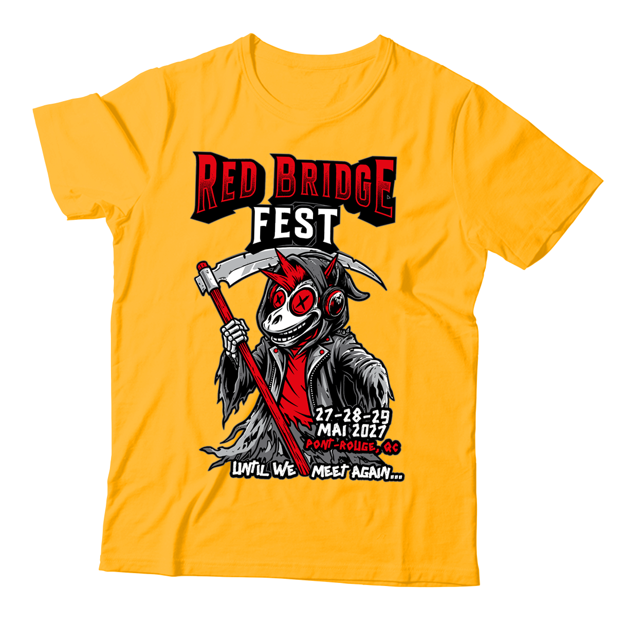 RED BRIDGE FEST - "2027 / Until We Meet Again..." (Gold) (T-Shirt)
