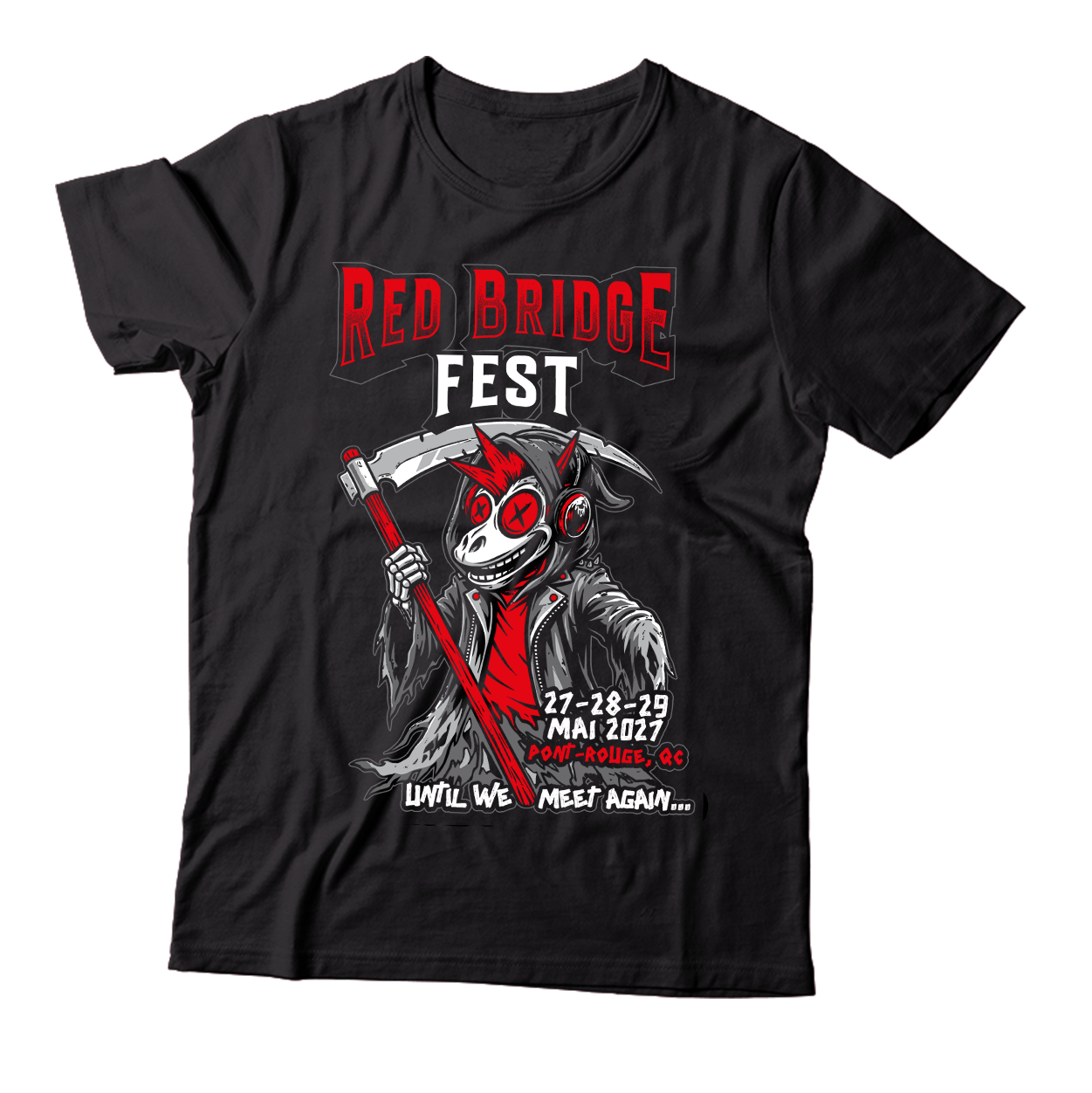 RED BRIDGE FEST - "2027 / Until We Meet Again..." (Black) (T-Shirt)