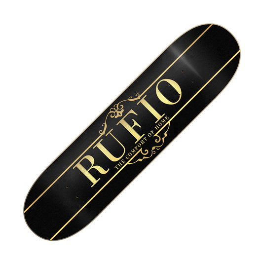 RUFIO - "The Comfort Of Home" (Black/Gold) (Skateboard Deck)