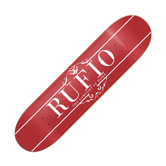 RUFIO - "The Comfort Of Home" (Red/White) (Skateboard Deck)