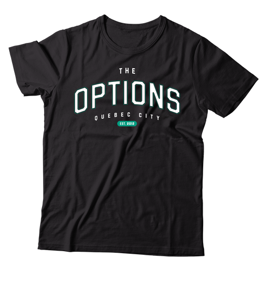 THE OPTIONS - "Quebec City" (Black) (T-Shirt)