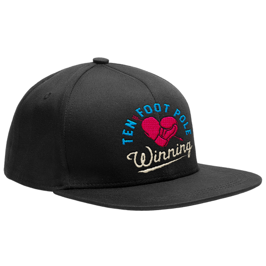 TEN FOOT POLE - "Winning Heart" (Black) (Snapback Cap)