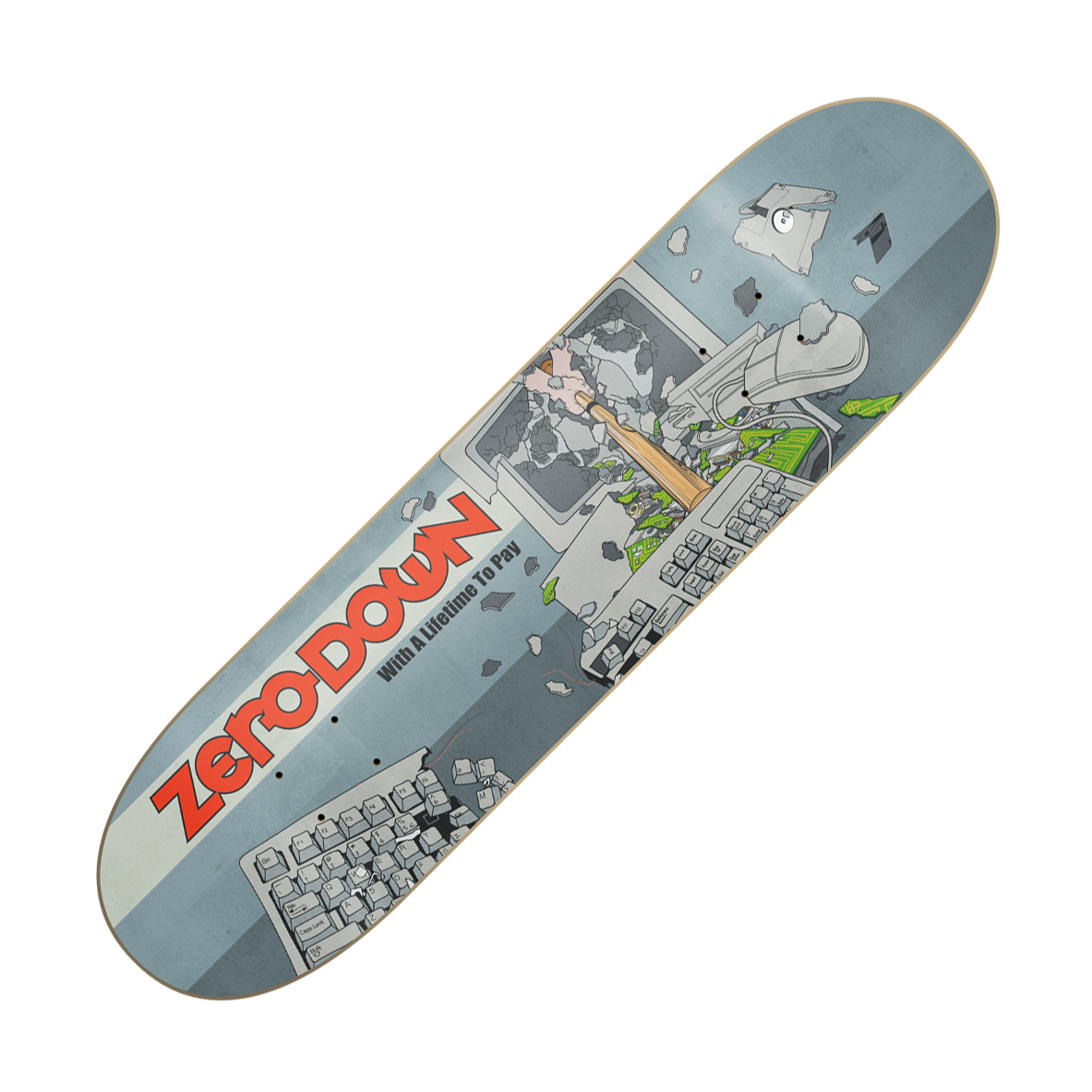 ZERO DOWN - "With A Lifetime To Pay" (Skateboard Deck)