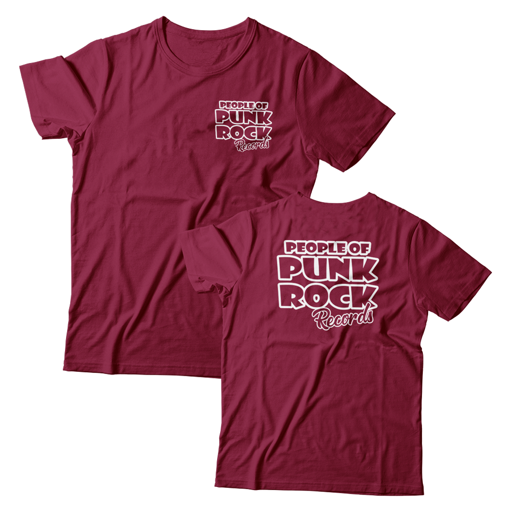 POPR Records - "Original Logo" (Maroon) (T-Shirt)