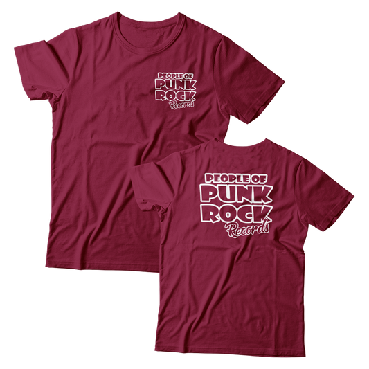 POPR Records - "Original Logo" (Maroon) (T-Shirt)