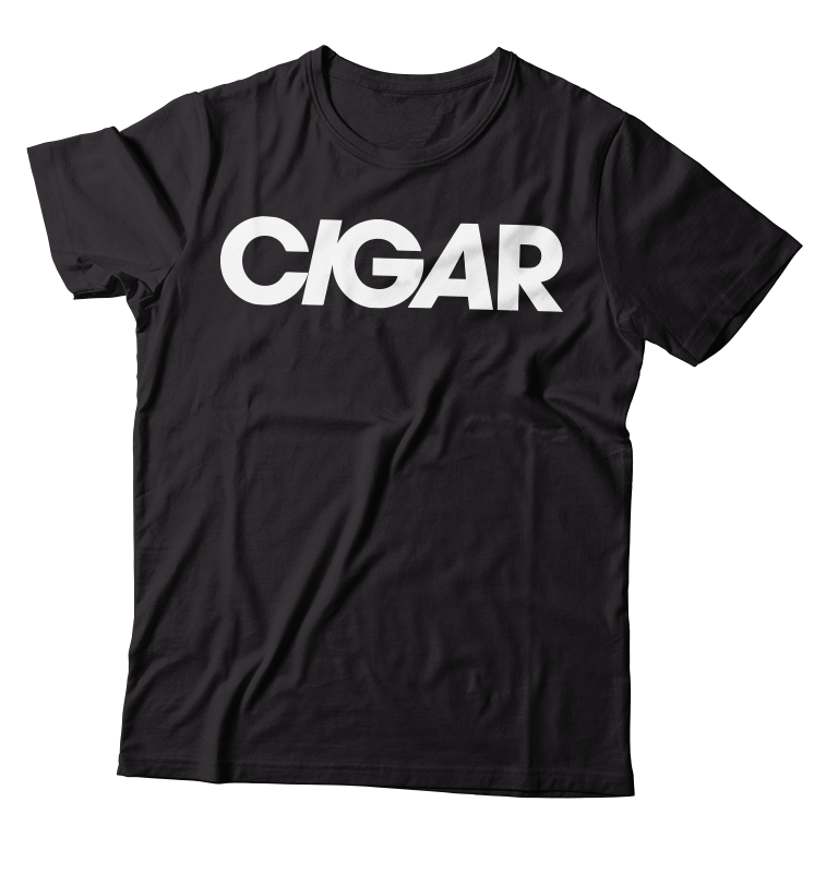 CIGAR - "Logo" (Black) (T-Shirt)