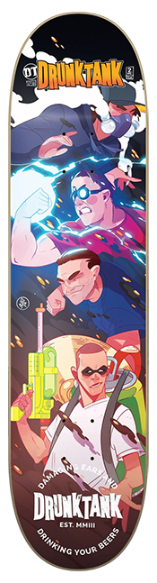 DRUNKTANK - "Return Of The Infamous Four" (Skateboard Deck)