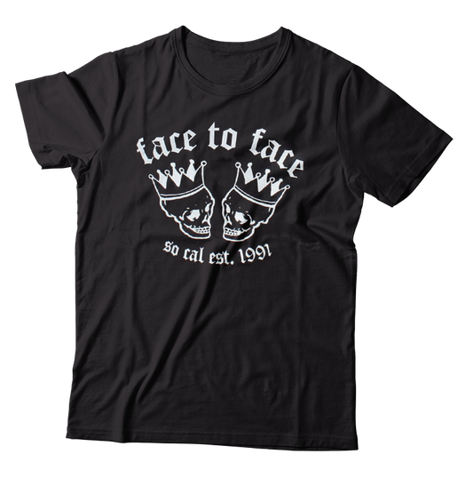 FACE TO FACE - "Skull Crown" (Black) (T-Shirt)