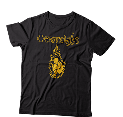 OVERSIGHT - "Silent Days" (Black) (T-Shirt)