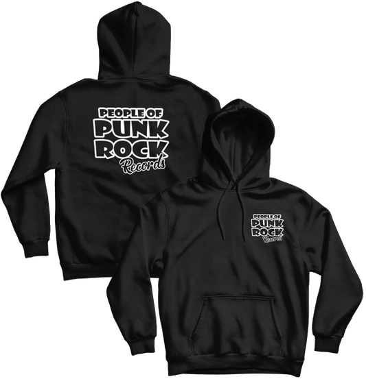 POPR Records "Logo" (Black) (Pullover Hoodie)