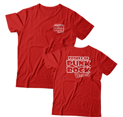 POPR Records - "Original Logo" (Red) (T-Shirt)