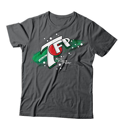 TEN FOOT POLE - "7Up Logo (Grey)"