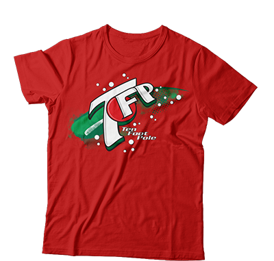 TEN FOOT POLE - "7Up Logo (Red)"