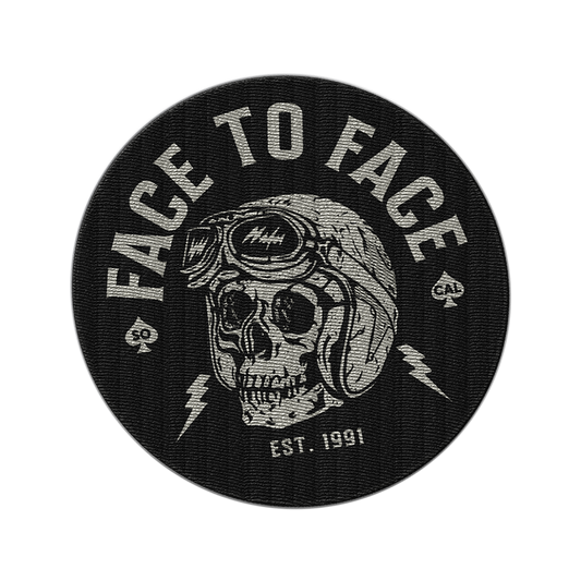 FACE TO FACE - "Biker Skull" (Embroidered Patch)
