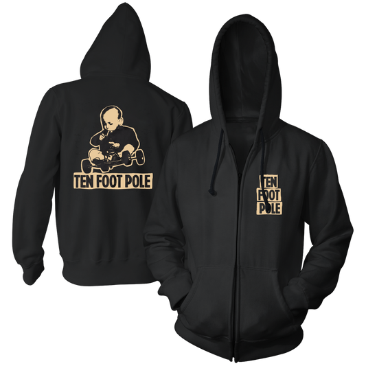 TEN FOOT POLE - "Rev" (Black) (Zip Hoodie)