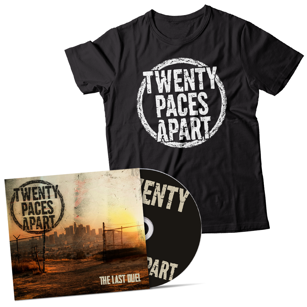 TWENTY PACES APART - "The Last Duel" (CD + T-Shirt Bundle)