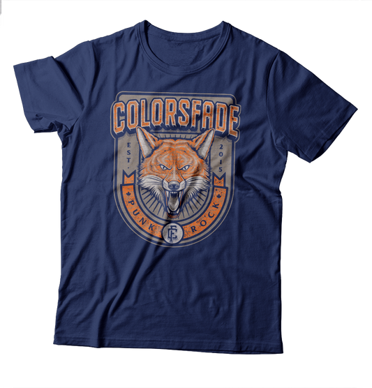 COLORSFADE - "Fox Badge" (Navy Blue) (T-Shirt)