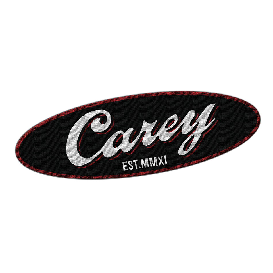 CAREY - "MMXI Logo" (White) (Embroidered Patch)