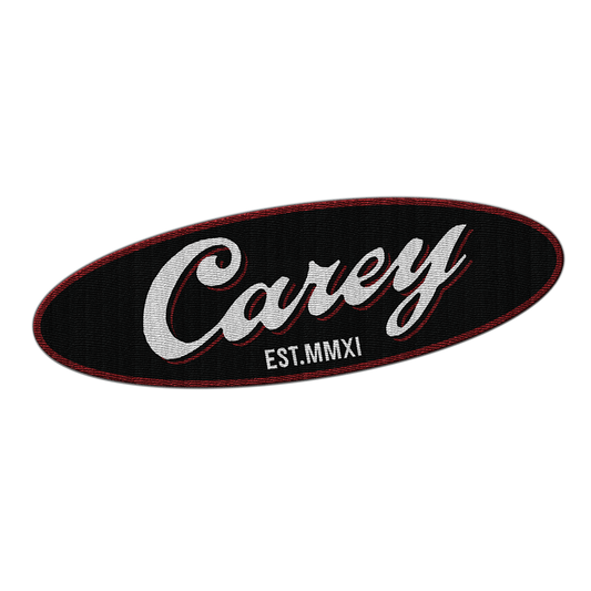 CAREY - "MMXI Logo" (White) (Embroidered Patch)