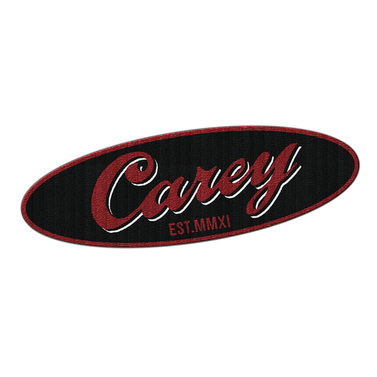 CAREY - "MMXI Logo" (Red) (Embroidered Patch)
