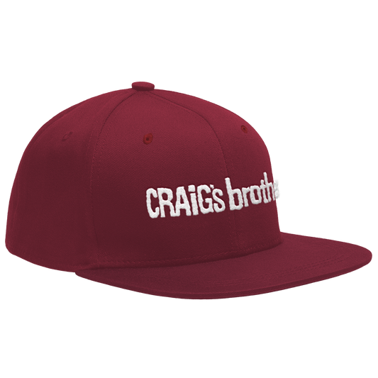 CRAIG'S BROTHER - "Logo" (Wine Red) (Snapback Cap)