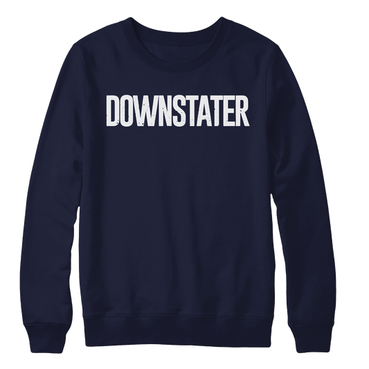 DOWNSTATER - "Logo" (Navy) (Pullover Hoodie)