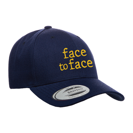 FACE TO FACE - "Big Choice" (Navy Blue) (Curved Visor - Snapback Cap)