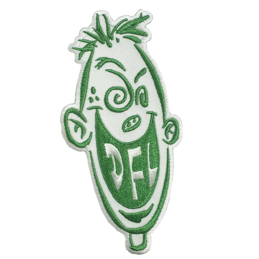 DFL - "Knucklehead" (Green on White) (Embroidered Patch)