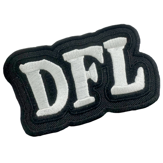 DFL - "Proud To Be" (White on Black) (Embroidered Patch)