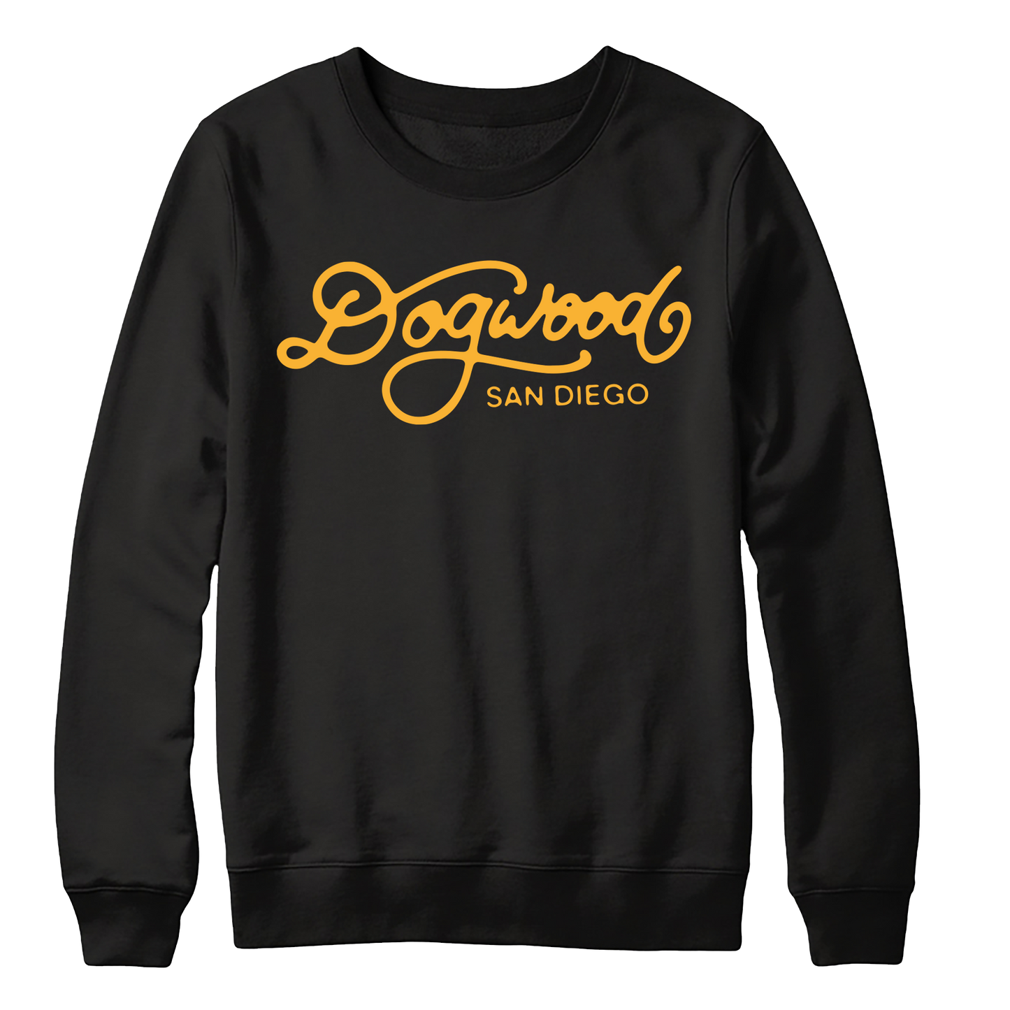 DOGWOOD - "Logo / San Diego" (Black) (Crewneck)