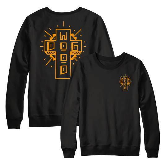 DOGWOOD - "Cross" (Black) (Crewneck)