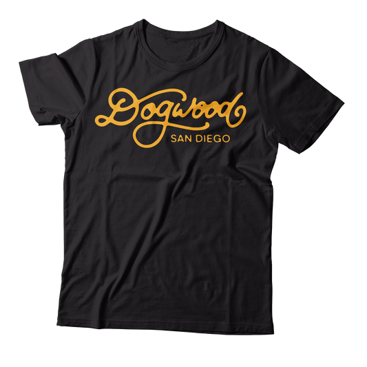 DOGWOOD - "Logo / San Diego" (Black) (T-Shirt)