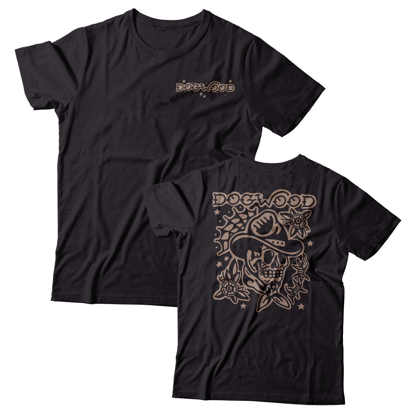 DOGWOOD - "Skull" (Black) (T-Shirt)