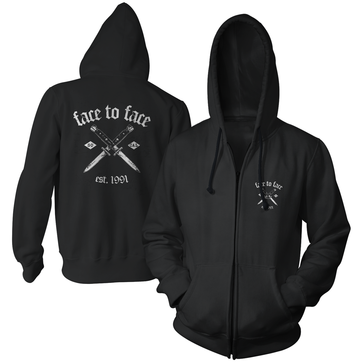 FACE TO FACE - "Switchblades" (Zip Hoodie)